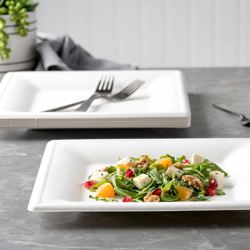 товар Тарелка квадратная из целлюлозы, 203*203 мм, белая TL203